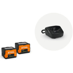 STIHL Startsett med 2x batteri AK 20 og lader AL 101