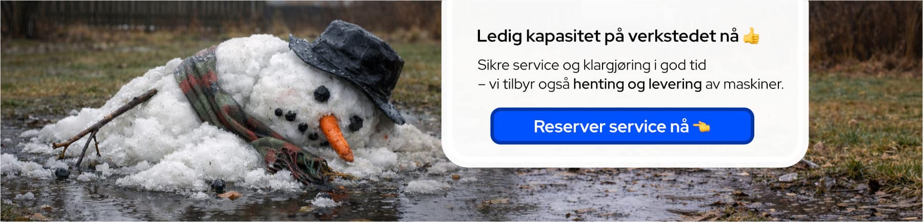 Ledig service nå